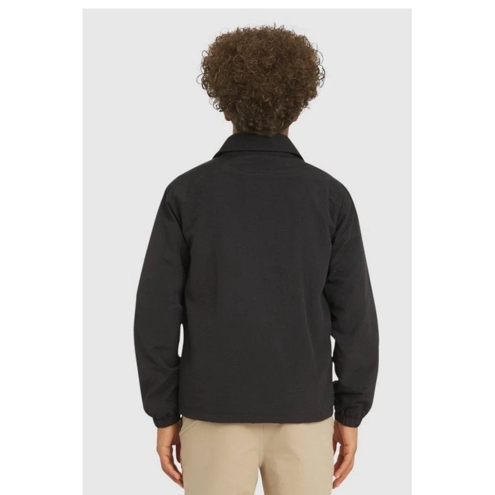 Champion‎ Boys' Size Large 14-16 Nylon Coach's Jacket Black, fleece line Shirt